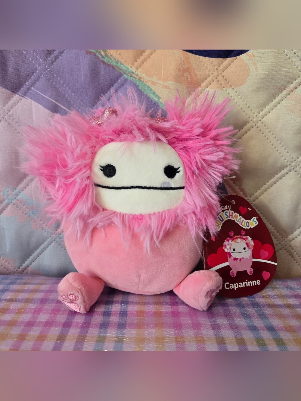 Squishmallow 5” Caparinne the Big foot - Hearts